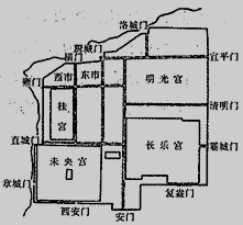 据东汉班固西都赋载披三条之广路立十二之通门东西九市开场货别隧分自