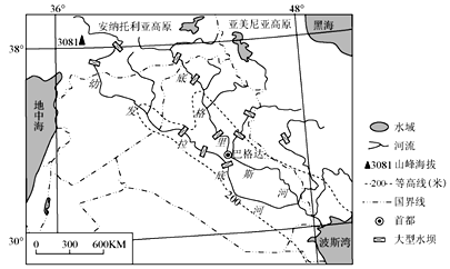 底格里斯河流经巴格达后,所挟带的泥沙绝大部分不能到达波斯湾.