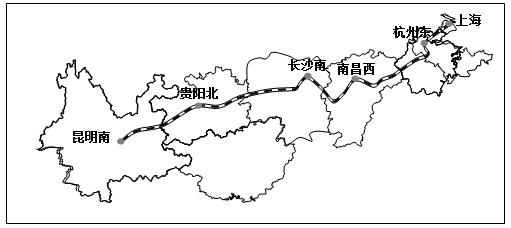 沪昆线线路图图片