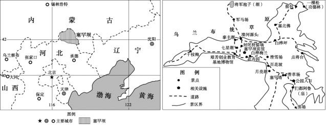 材料一:塞罕坝意为美丽的高岭,位于河北省围场满族蒙古族自治县境内