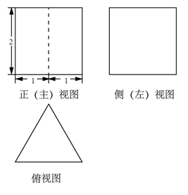 某三棱柱的底面为正三角形其三视图如图所示该三棱柱的表面积为